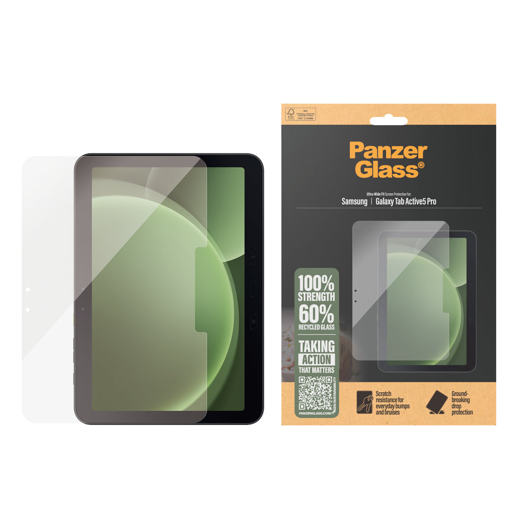 PanzerGlass ® Screen Protector Samsung Galaxy Tab Active5 Pro | Ultra-Wide Fit Protector de pantalla 1 pieza(s) (2)