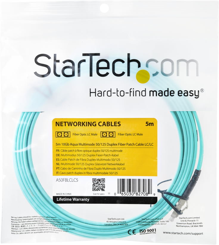 Startech A50FBLCLC5 - Cable de interconexión, LC de modos múltiples (2)