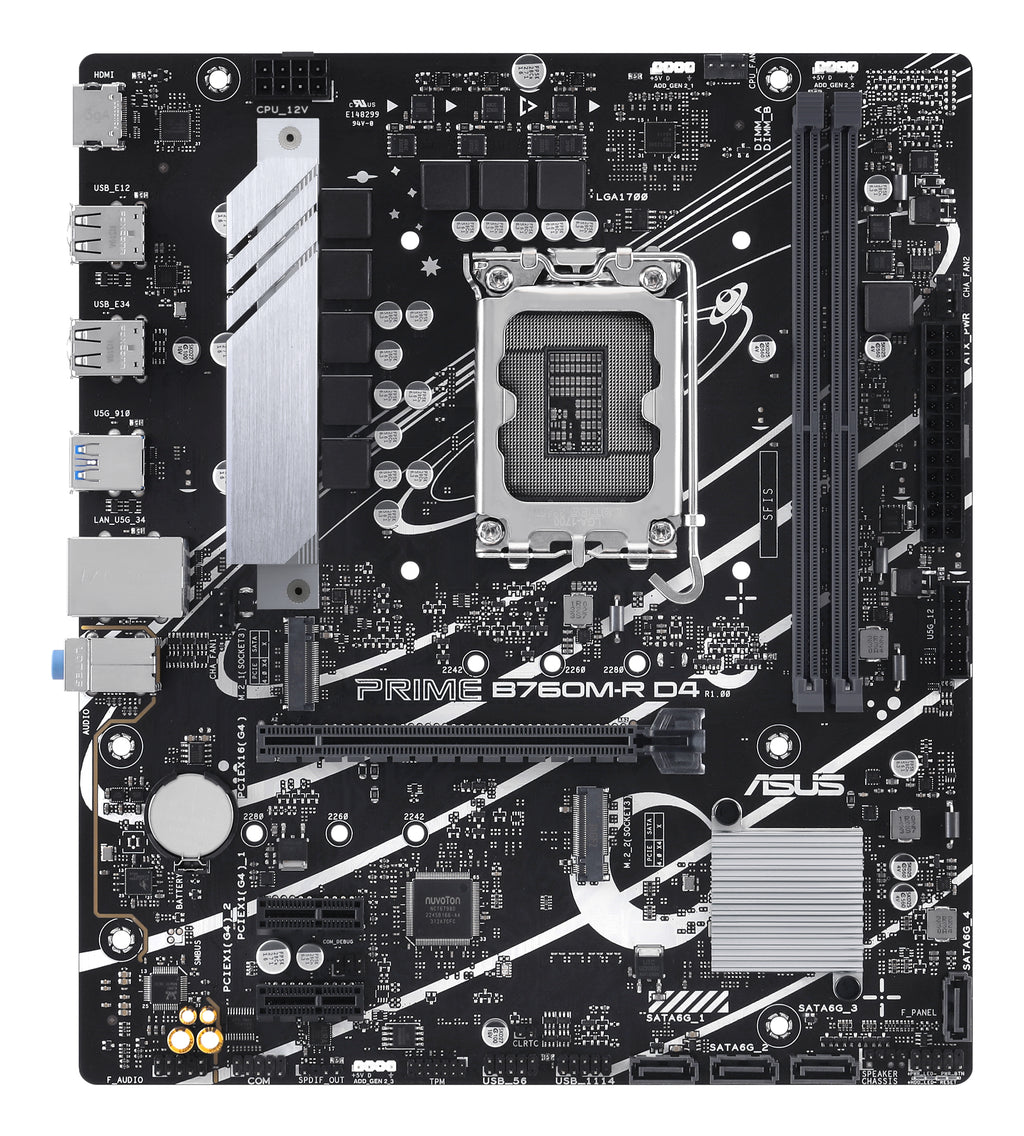 ASUS PRIME B760M-R D4 Intel B760 LGA 1700 micro ATX (3)