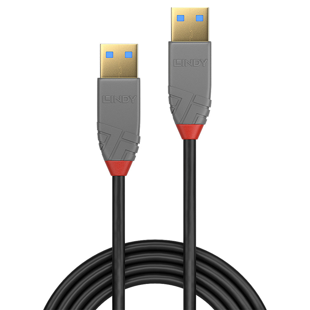 Lindy 36753 cable USB USB 3.2 Gen 1 (3.1 Gen 1) 3 m USB A 5 Gbit/s Negro, Gris (3)