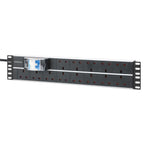Intellinet 715607 unidad de distribución de energía (PDU) 13 salidas AC 2U Negro, Blanco