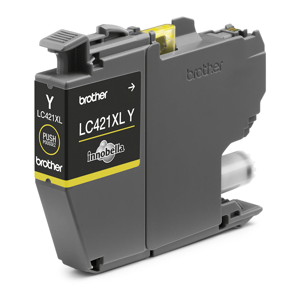 Brother LC-421XLY cartucho de tinta 1 pieza(s) Original Alto rendimiento (XL) Amarillo (6)