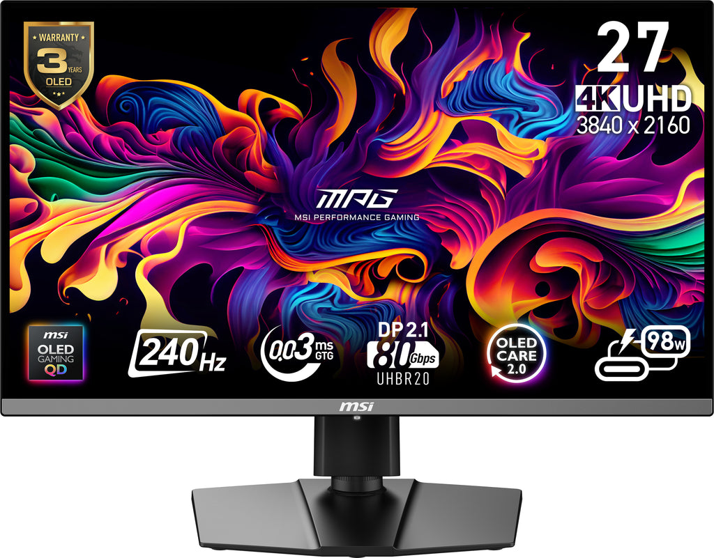 MSI MPG 272URX QD-OLED pantalla para PC 67,3 cm (26.5") 3840 x 2160 Pixeles 4K Ultra HD Negro (2)