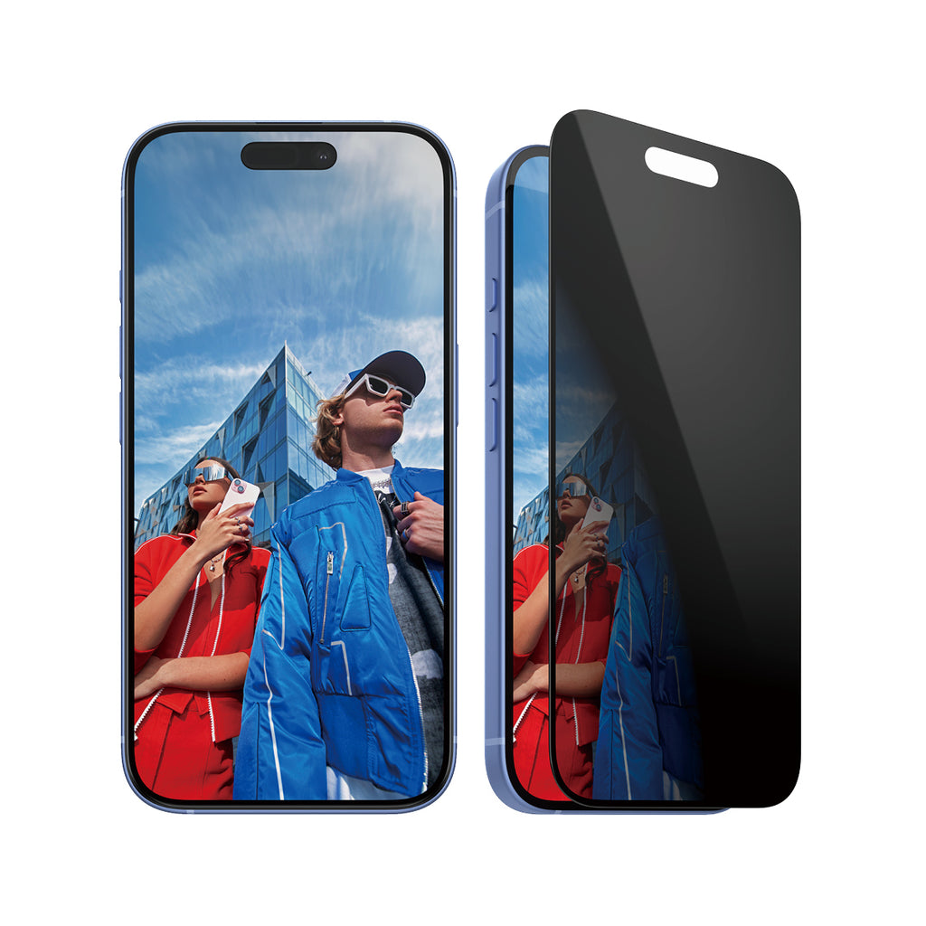 PanzerGlass ® 2-Way Privacy Screen Protector iPhone 16, 15, Ultra-Wide Fit w.