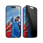 PanzerGlass ® 2-Way Privacy Screen Protector iPhone 16, 15, Ultra-Wide Fit w.