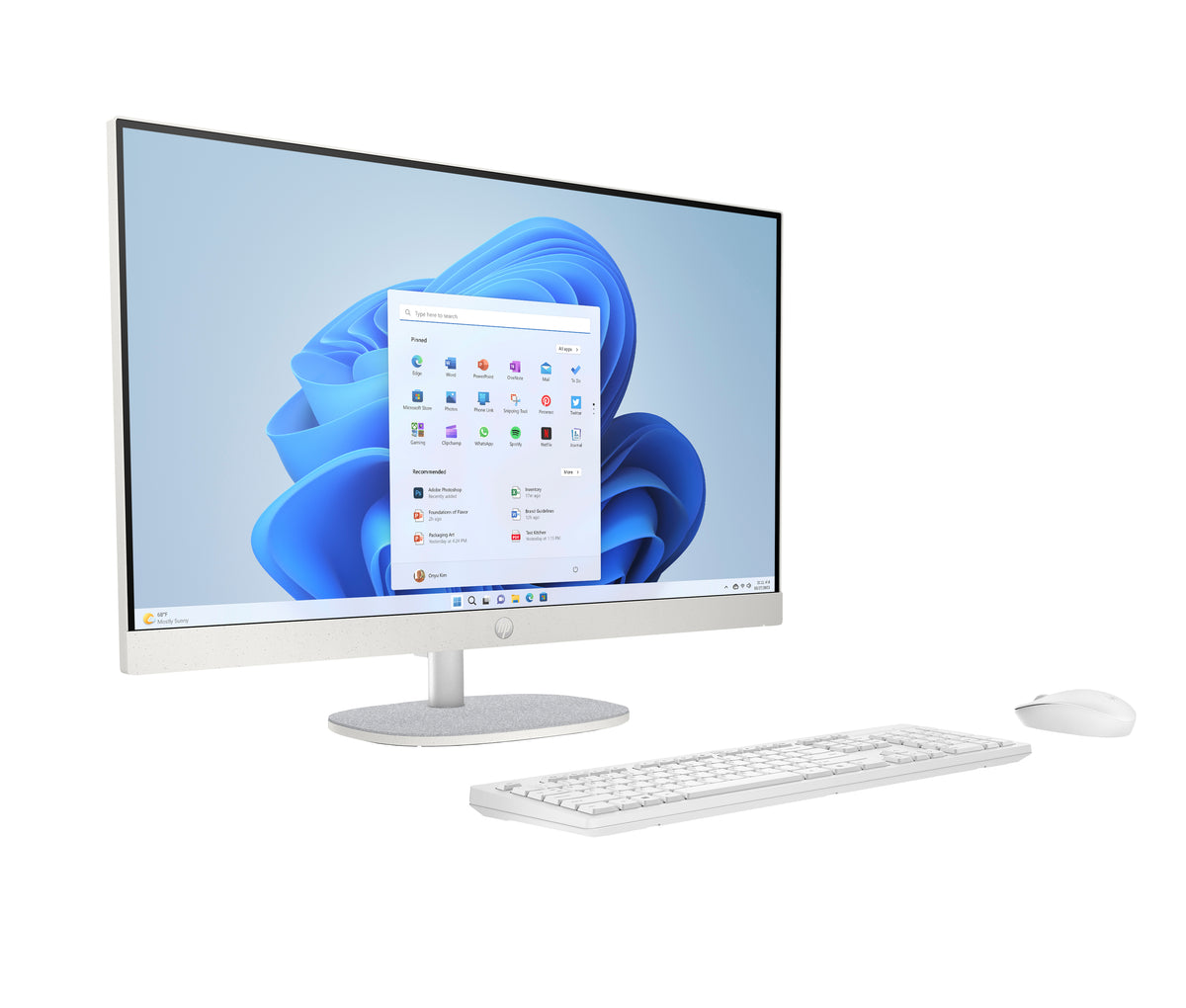 HP All-in-One 27-cr0000na AMD Ryzen™ 7 7730U 68.6 cm (27") 1920 x 1080 pixels All-in-One PC 16 GB DDR4-SDRAM 512 GB SSD Windows 11 Home Wi-Fi 6 (802.11ax) White (2)