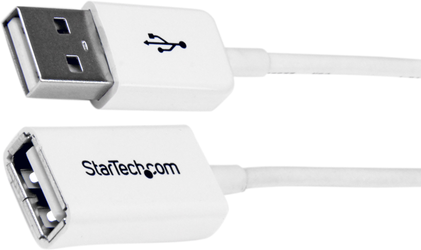 Startech USBEXTPAA3MW - Macho a Hembra USB A, Extensor, Blanco