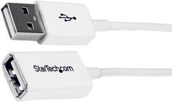 Startech USBEXTPAA3MW - Macho a Hembra USB A, Extensor, Blanco