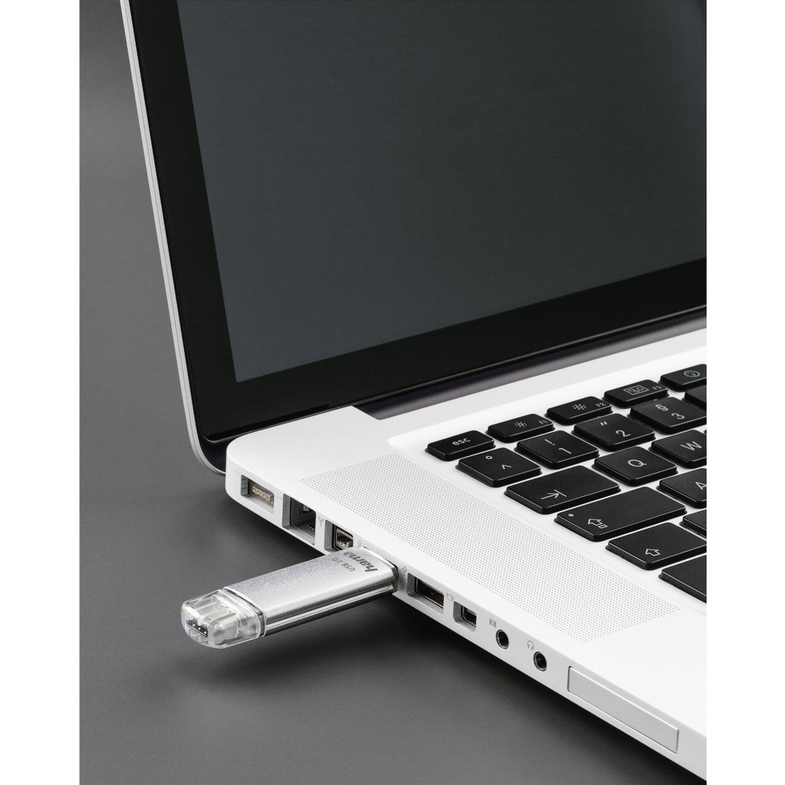 Hama C-Laeta unidad flash USB 256 GB USB Type-A / USB Type-C 3.2 Gen 1 (3.1 Gen 1) Plata (5)