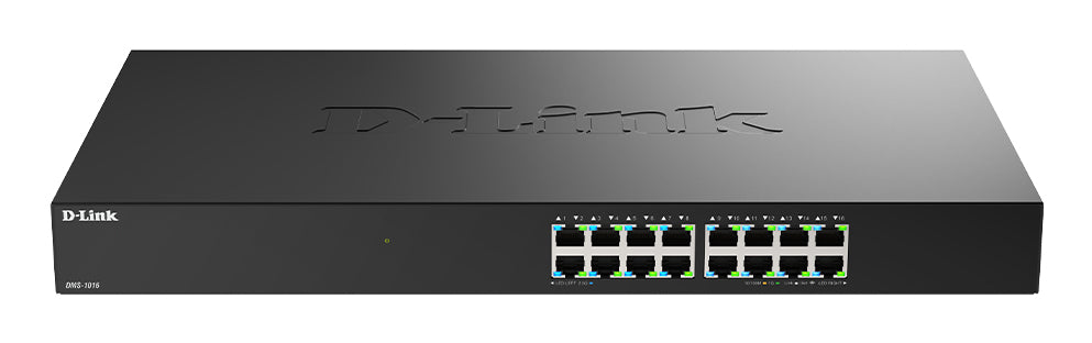 D-Link DMS-1016/B switch No administrado 2.5G Ethernet (100/1000/2500) Negro