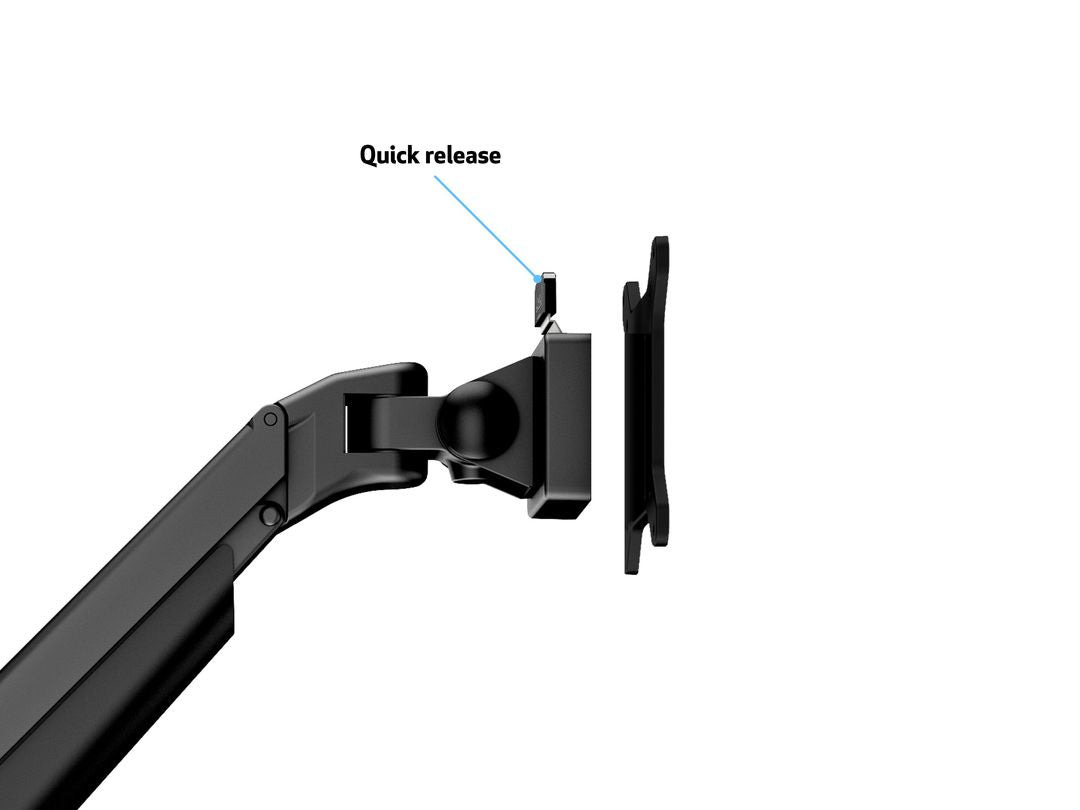 Multibrackets 9369 soporte para monitor 81,3 cm (32") Escritorio Negro (9)