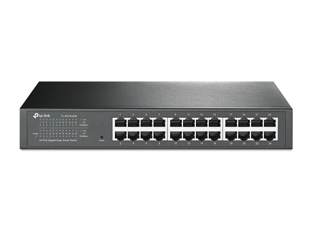 TP-Link TL-SG1024DE Gestionado L2 Gigabit Ethernet (10/100/1000) 1U Negro (2)