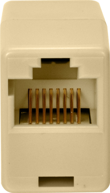 Acoplam. modular RJ45 h-RJ45 h 1:1 UTP (2)