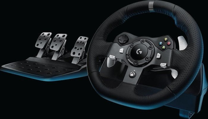 Logitech 991-000487 - Juego de volante y pedales, cableado, reacondicionado