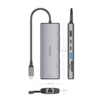 AISENS ASUC-7P032-GR base para portátil y replicador de puertos Alámbrico USB 3.2 Gen 1 (3.1 Gen 1) Type-C (5)