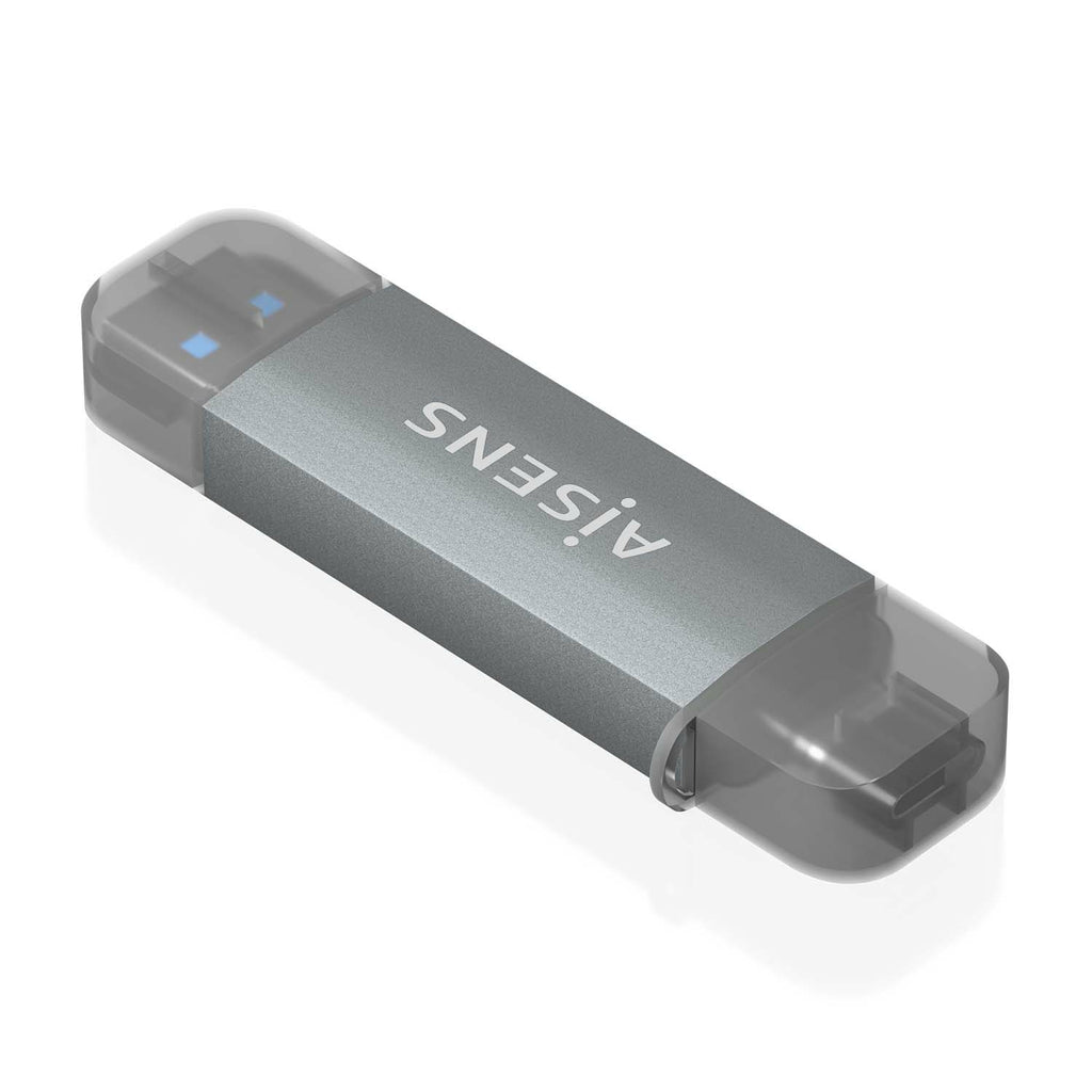 AISENS ASCR-2AC08-GR lector de tarjeta USB 3.2 Gen 1 (3.1 Gen 1) Type-A/Type-C (2)