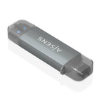 AISENS ASCR-2AC08-GR lector de tarjeta USB 3.2 Gen 1 (3.1 Gen 1) Type-A/Type-C (2)