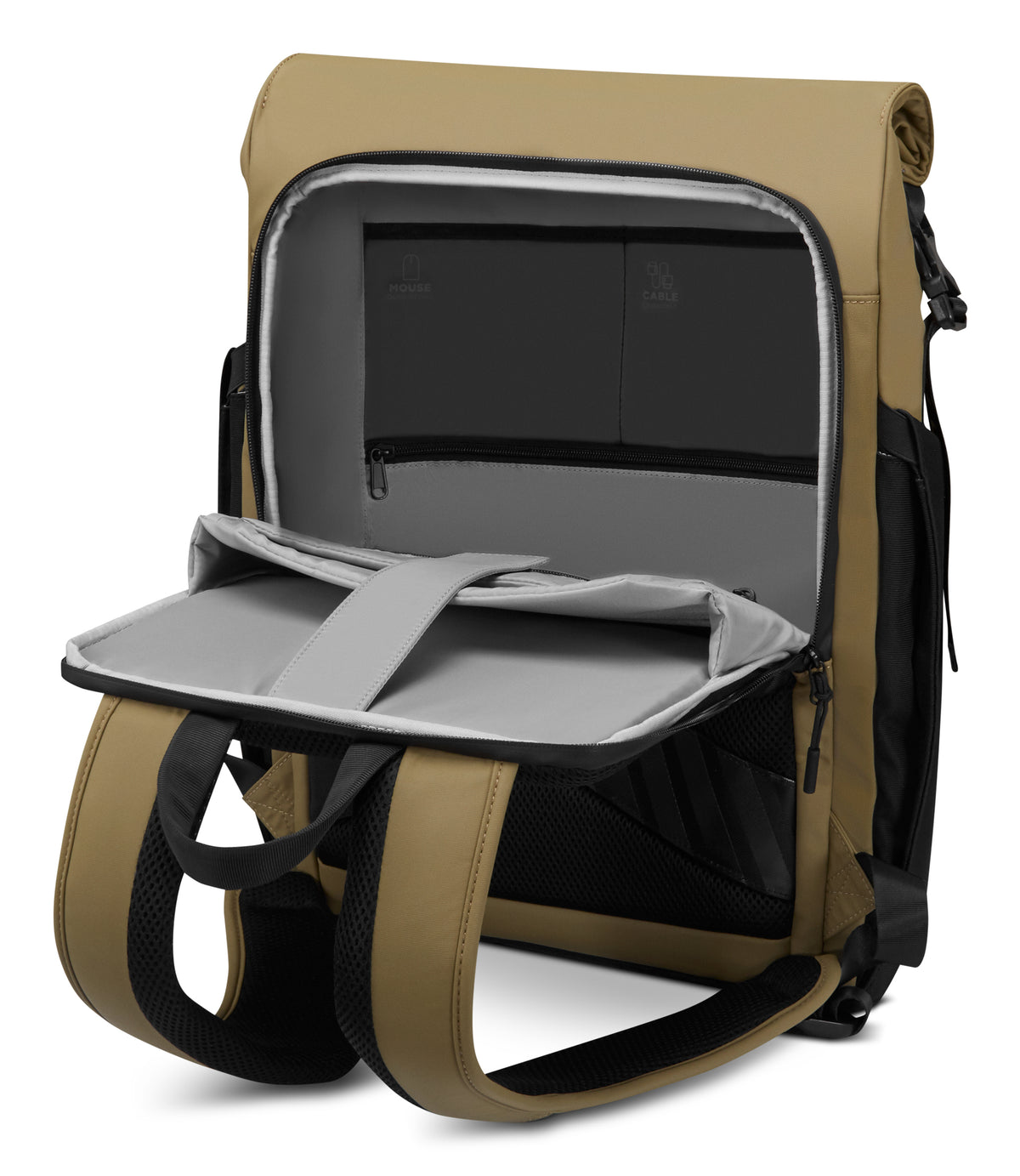 Lenovo GX41U39298 maletines para portátil 40,6 cm (16") Mochila Negro, Amarillo (4)