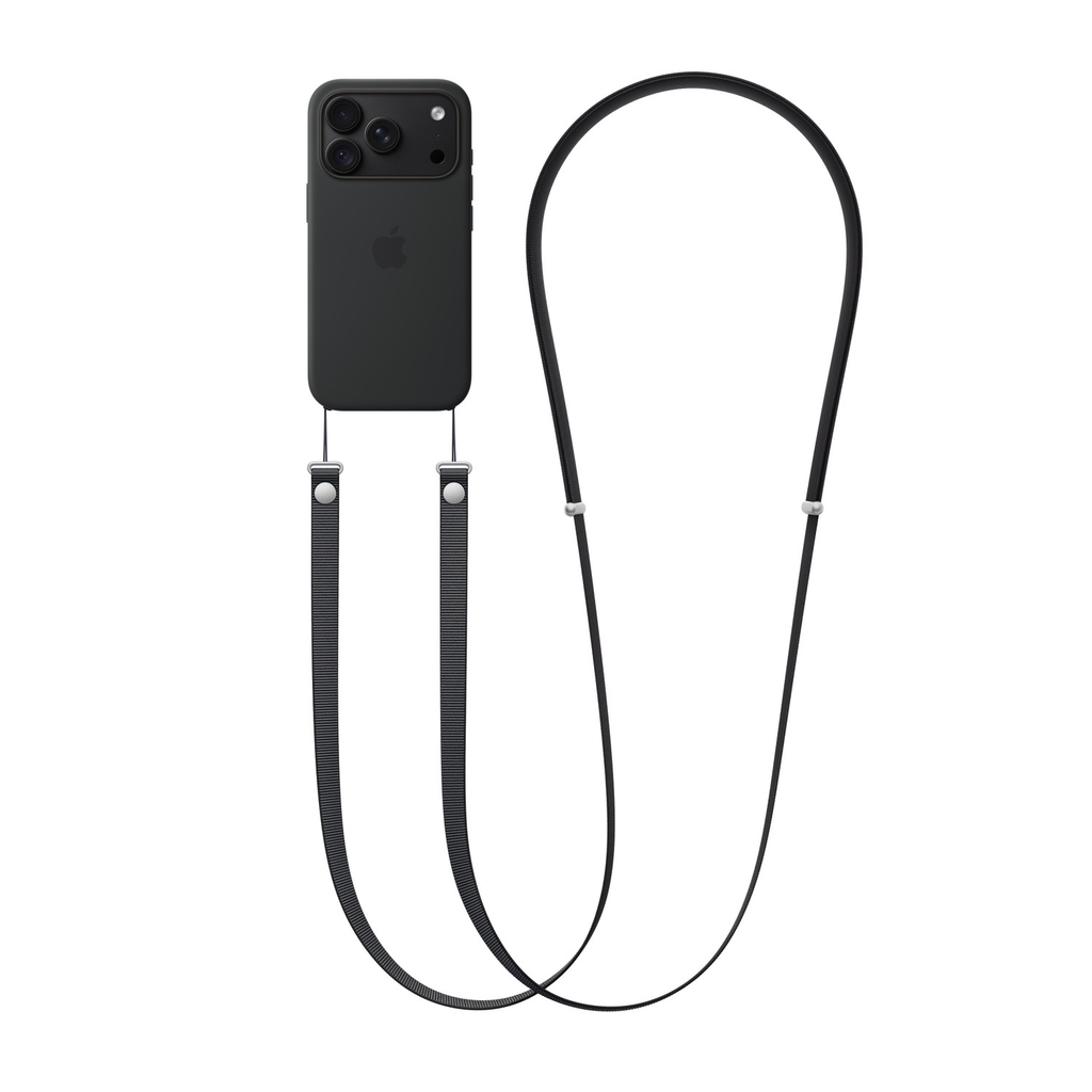 Correa bandolera Apple para iPhone negra con iPhone