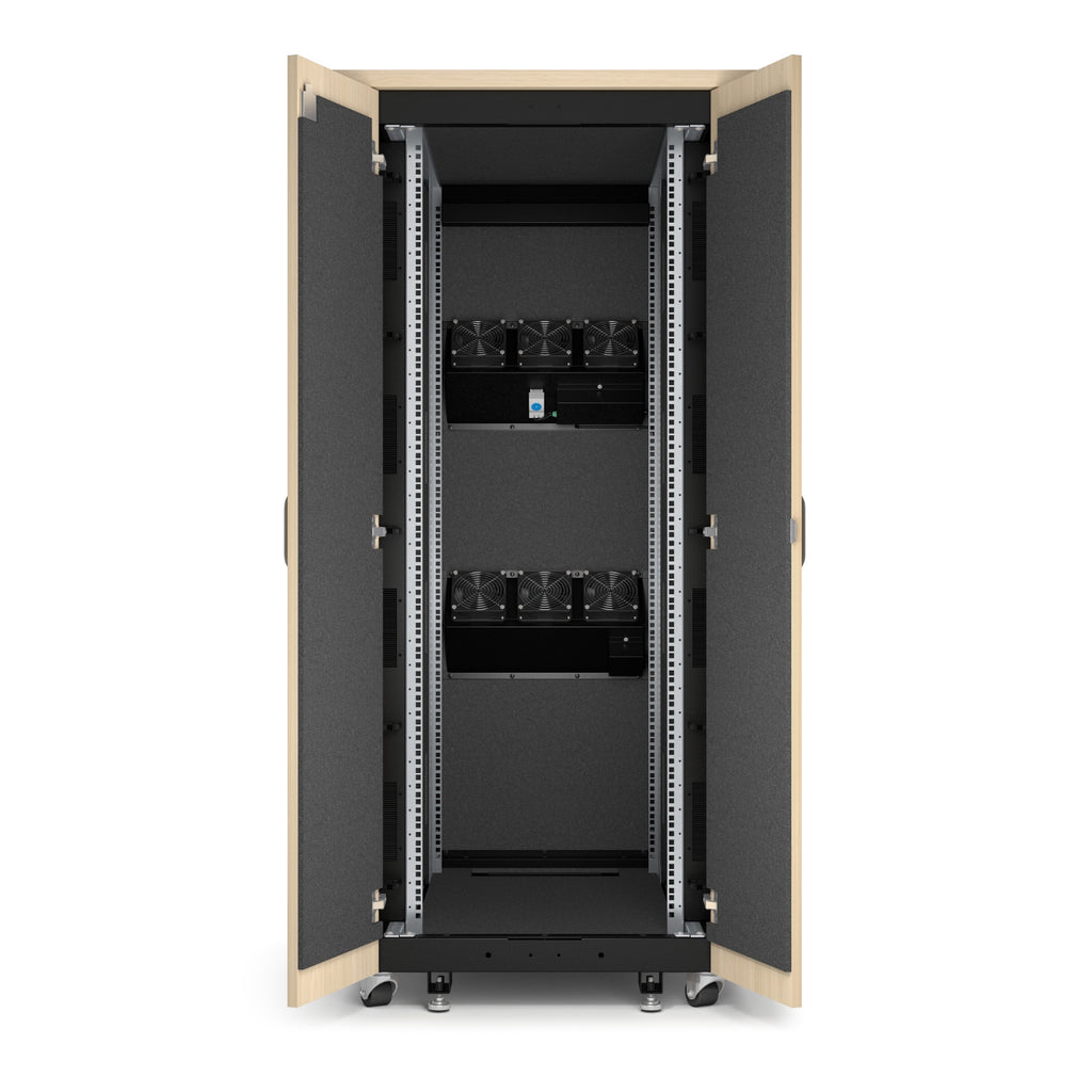 APC AR4032IA armario rack 32U Rack o bastidor independiente Color madera de arce, Negro (5)