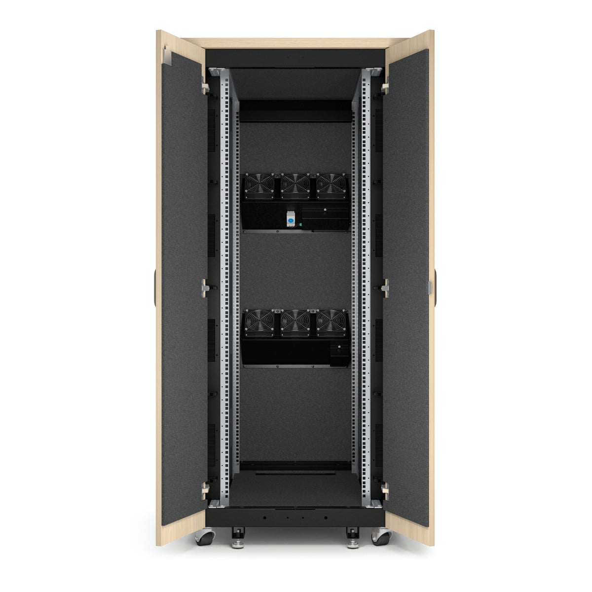APC AR4032IA armario rack 32U Rack o bastidor independiente Color madera de arce, Negro (5)