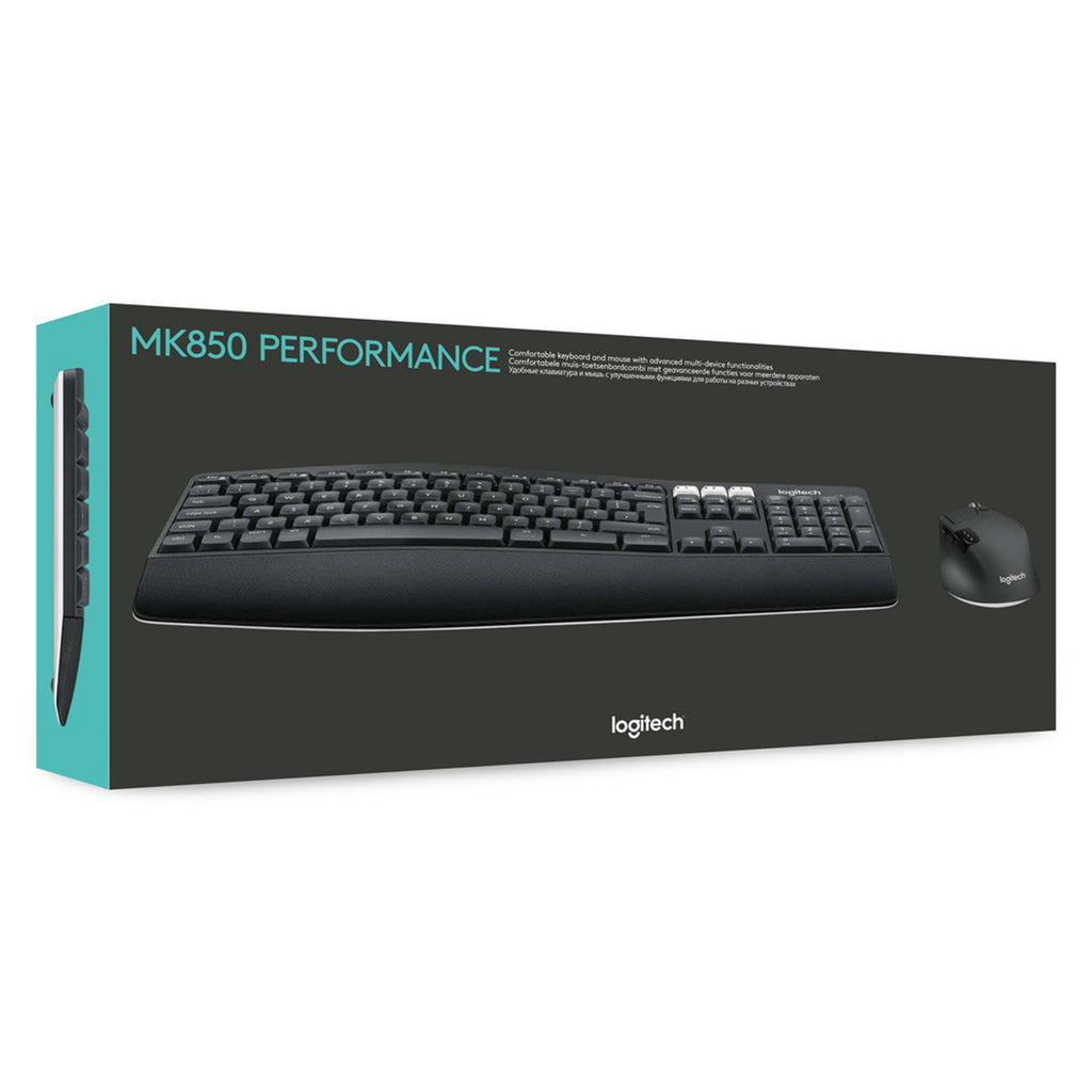 Logitech 920-008221 teclado Ratón incluido Universal RF Wireless + Bluetooth QWERTZ Alemán Negro (8)