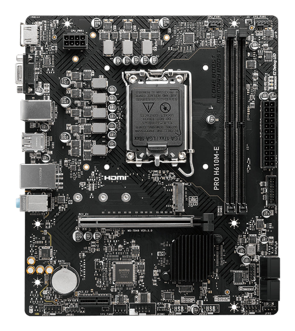MSI PRO H610M-E placa base Intel H610 LGA 1700 micro ATX (3)