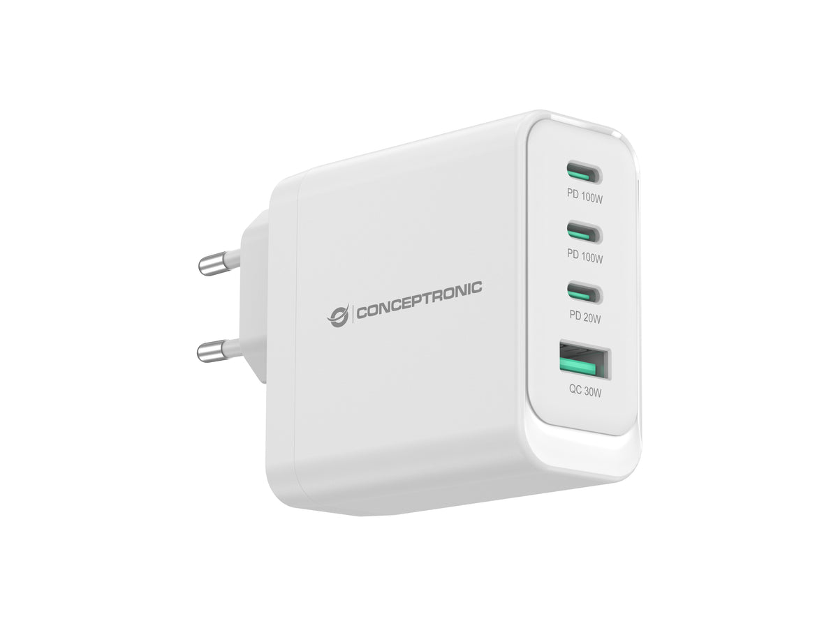 Conceptronic ALTHEA22W100 cargador de dispositivo móvil Universal Blanco Corriente alterna Carga rápida Interior (2)