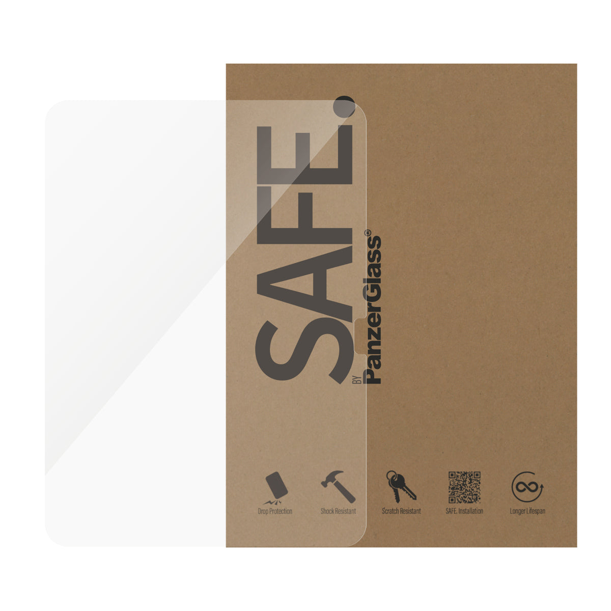 PanzerGlass SAFE. by ® Screen Protector iPad Air 11" (2024-2026) | iPad 11'' (2025) | iPad 10.9'' (2022) | Ultra-Wide Fit | Bulk Protector de pantalla Apple 50 pieza(s) (3)