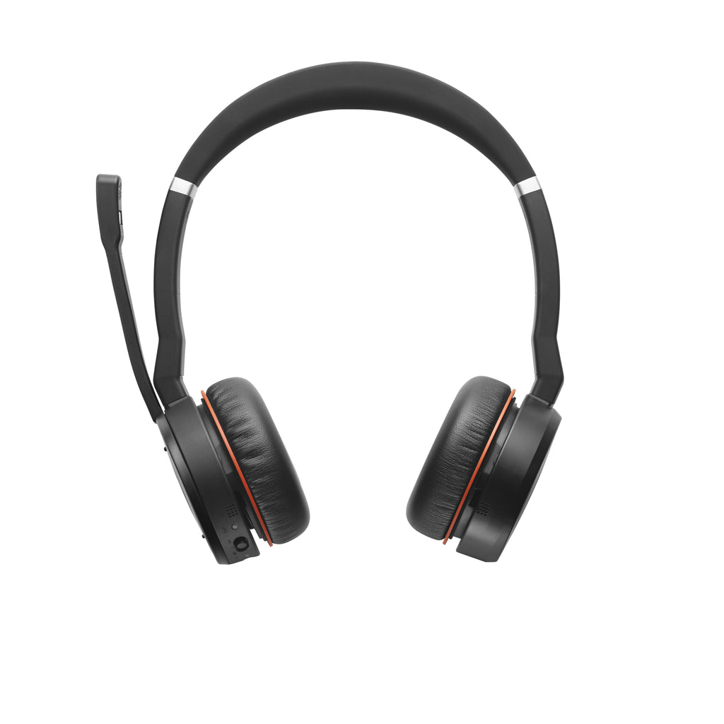 Jabra Evolve 75 Auriculares Inalámbrico Diadema Oficina/Centro de llamadas MicroUSB Bluetooth Negro, Rojo (3)
