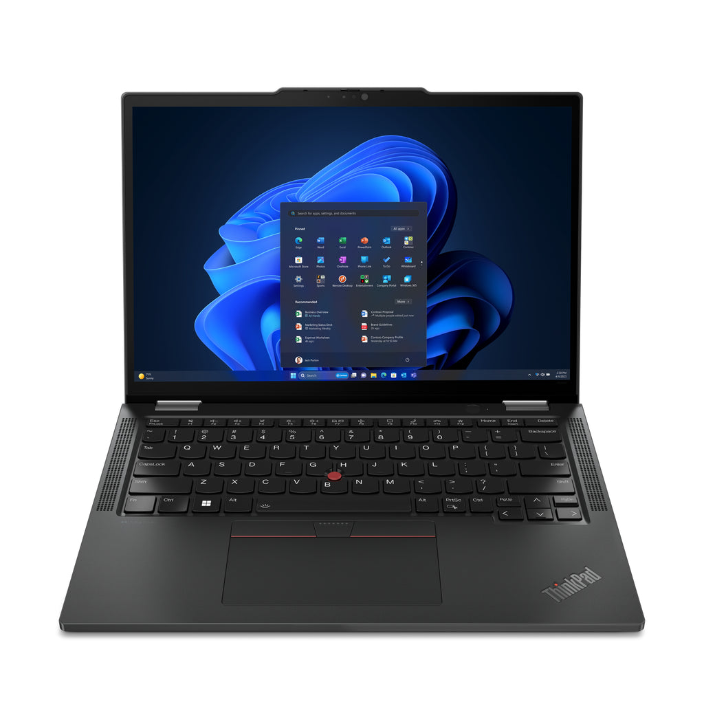 Lenovo ThinkPad X13 2-in-1 Gen 5 Intel Core Ultra 5 125U Híbrido (2-en-1) 33,8 cm (13.3") Pantalla táctil WUXGA 16 GB LPDDR5x-SDRAM 256 GB SSD Wi-Fi 6E (802.11ax) Windows 11 Pro Negro Inglés del Reino Unido