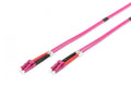 DIGITUS Fiber Optic Patch Cord LC to LC Multimode OM4 - 2m Duplex color RAL4003 Length 2m