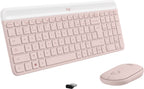 Logitech MK470 teclado Ratón incluido Oficina RF inalámbrico AZERTY Francés Rosa (4)