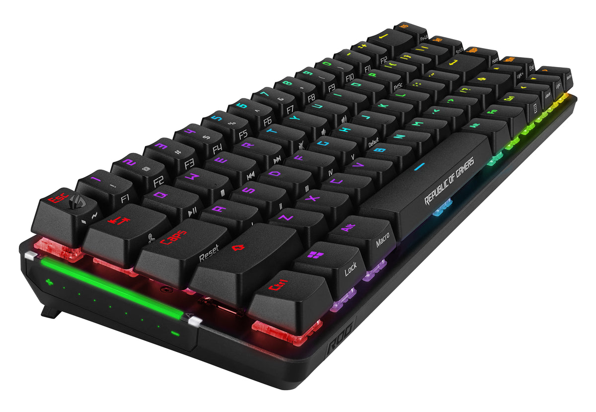 ASUS ROG Falchion teclado Juego RF inalámbrica + USB AZERTY Francés Negro (6)