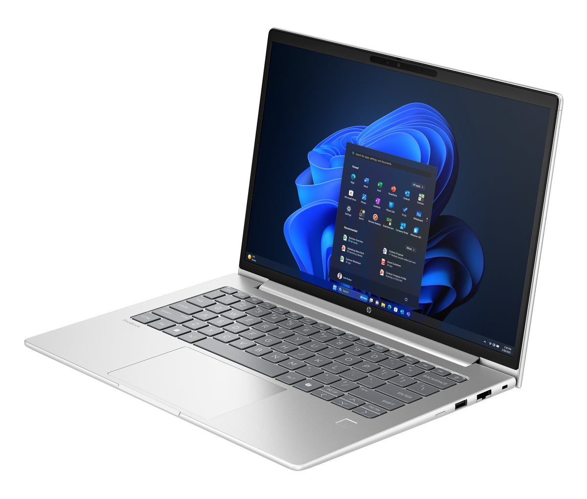 HP ProBook 4 G1ah AMD Ryzen™ 5 220 Laptop 35.6 cm (14") WUXGA 8 GB DDR5-SDRAM 256 GB SSD Wi-Fi 6E (802.11ax) Windows 11 Pro AI PC Silver (4)