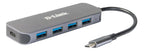 D-Link DUB-2340 hub de interfaz USB Tipo C 5000 Mbit/s Gris