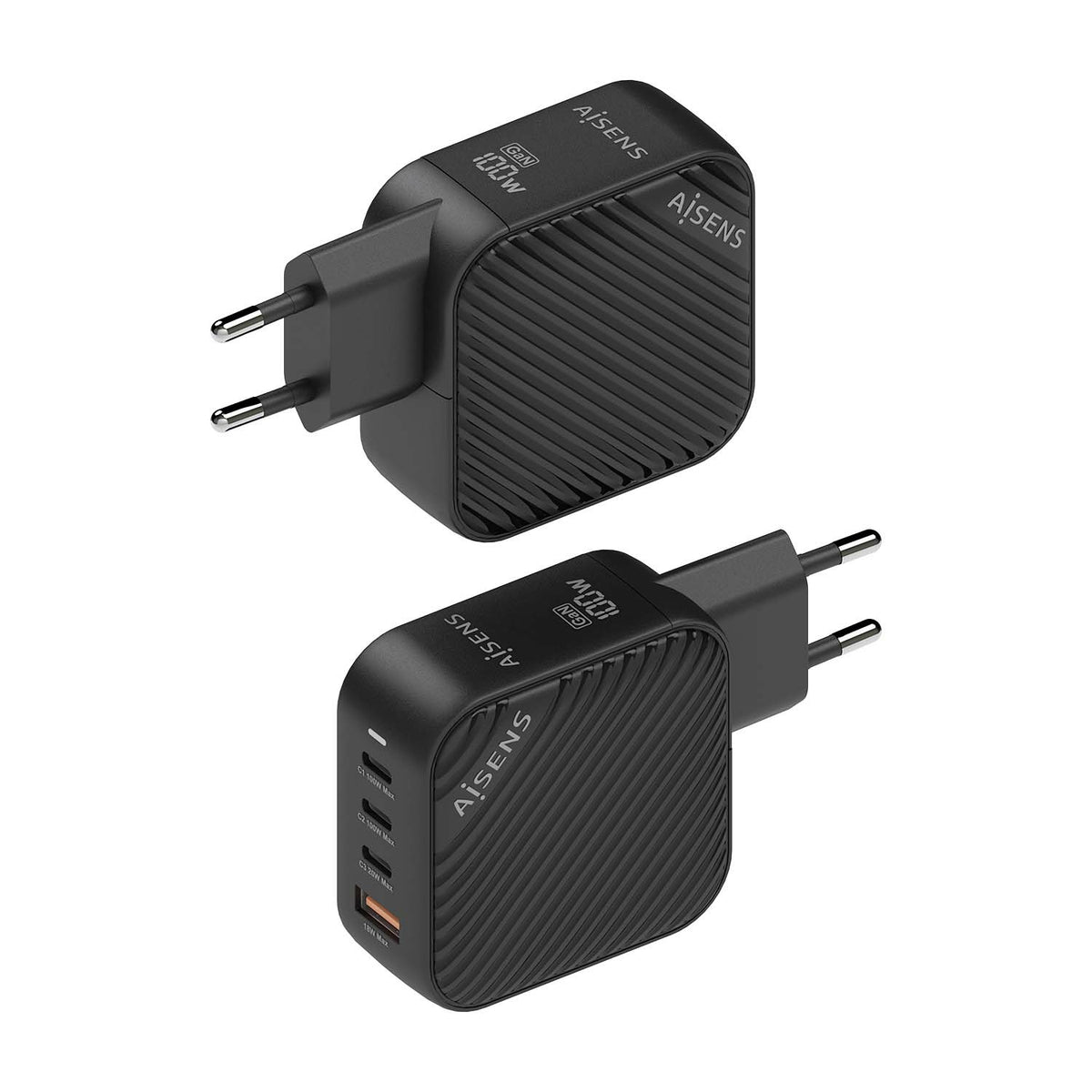 AISENS ASCH-100W4P029-BK cargador de dispositivo móvil Universal Corriente alterna Carga rápida Interior (4)