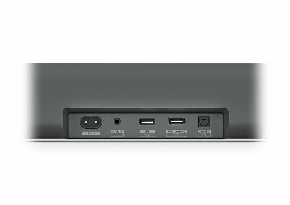 Philips TAB5109/10 altavoz soundbar Gris 2.0 canales 60 W