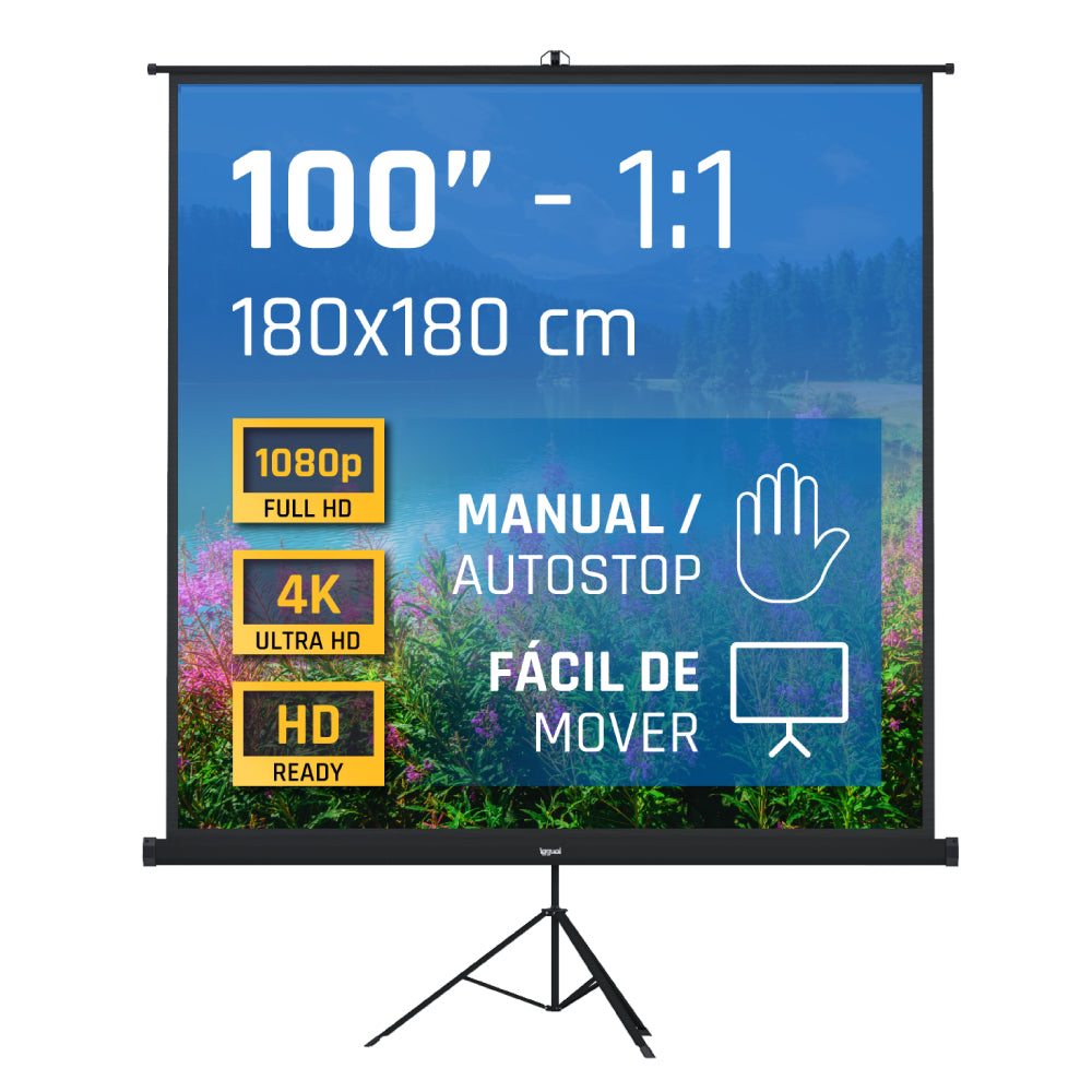 iggual PSITS180 pantalla de proyección 2,54 m (100") 1:1