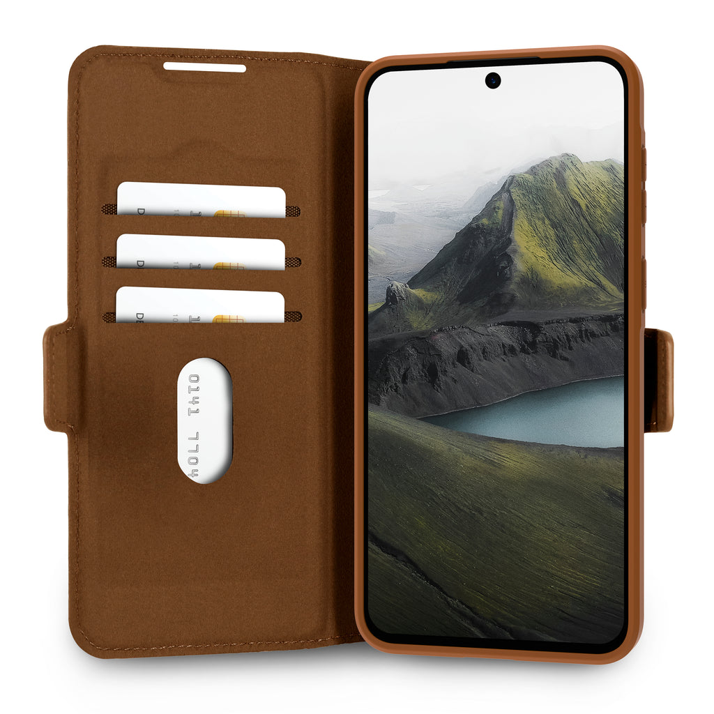 dbramante1928 Oslo Pro funda para teléfono móvil 17 cm (6.7") Funda cartera Bronceado