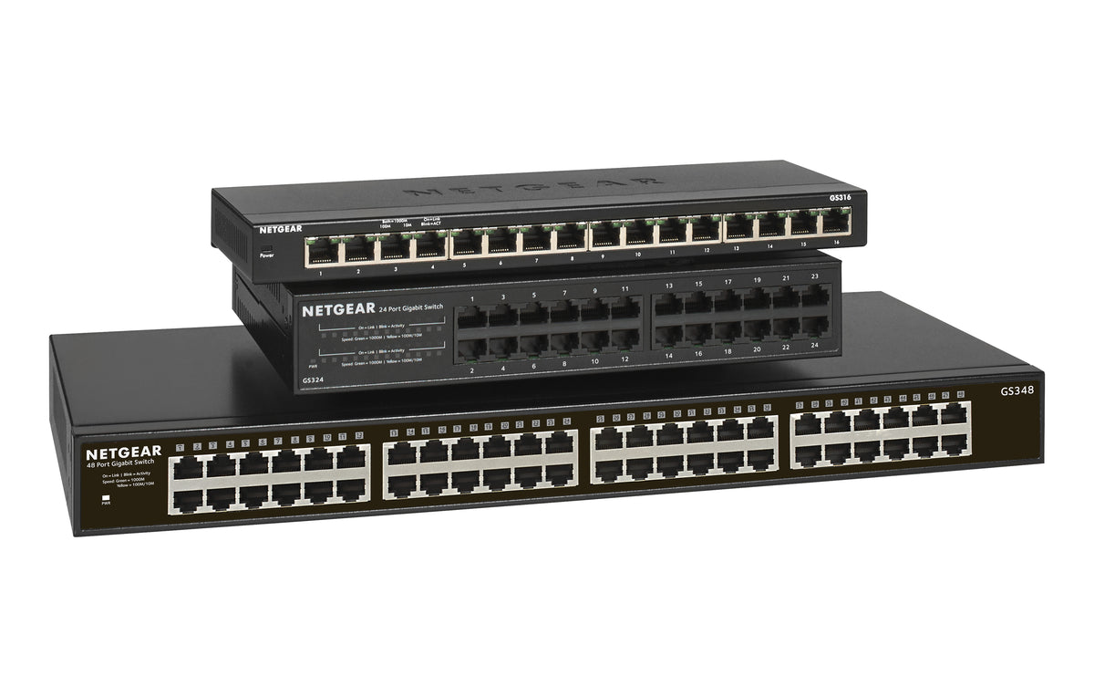 NETGEAR GS348 No administrado Gigabit Ethernet (10/100/1000) 1U Negro (4)
