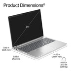 HP EliteBook 6 G2i 16 AI PC Intel Core 5 320 Laptop 40.6 cm (16") WUXGA 16 GB DDR5-SDRAM 512 GB SSD Wi-Fi 7 (802.11be) Windows 11 Pro Silver (5)
