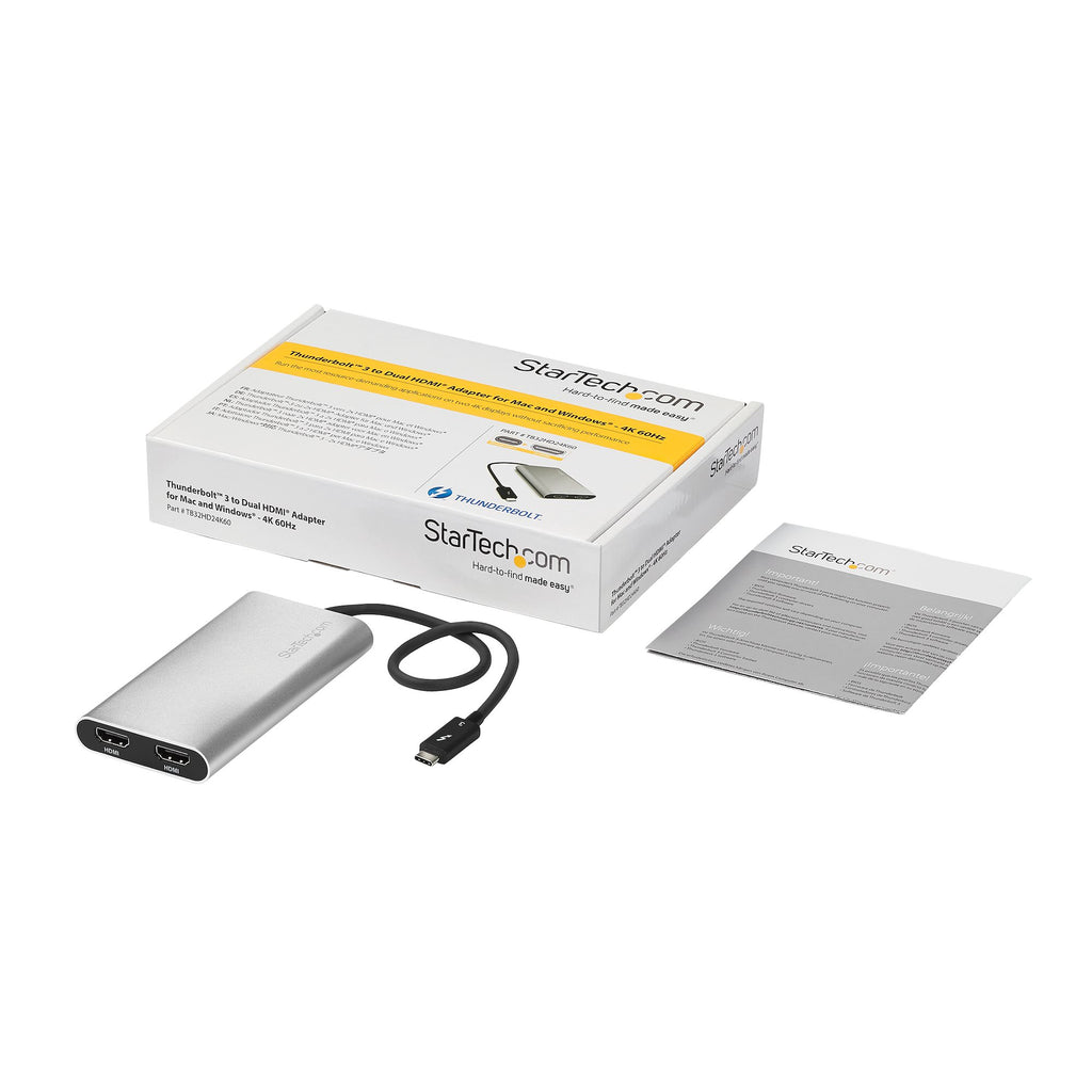 StarTech.com TB32HD24K60 Adaptador gráfico USB 4096 x 2160 Pixeles Plata (9)