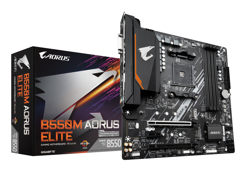 GIGABYTE B550M AORUS ELITE placa base AMD B550 Zócalo AM4 micro ATX (2)