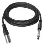 Vivolink PROAUDXLRJACKS2 cable de audio 2 m XLR 6,35mm Negro (2)