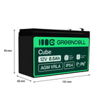 Batería Green Cell USV-Akku Sealed Lead Acid 8,5Ah