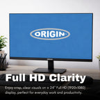 Origin Storage OSM24H pantalla para PC 24" 1920 x 1080 Pixeles Full HD LED Negro