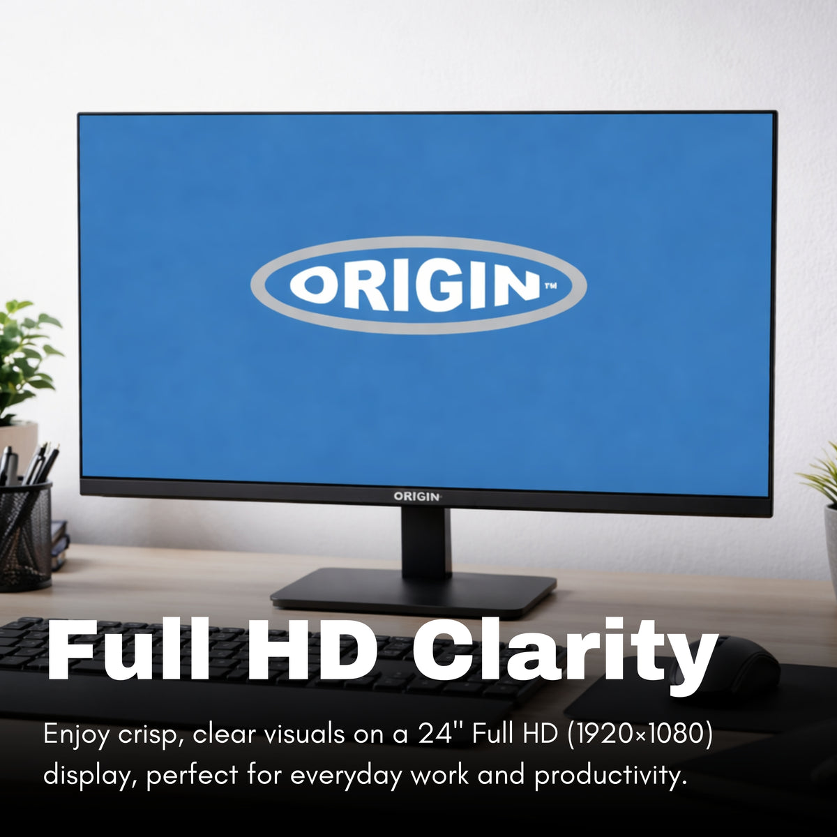 Origin Storage OSM24H pantalla para PC 24" 1920 x 1080 Pixeles Full HD LED Negro