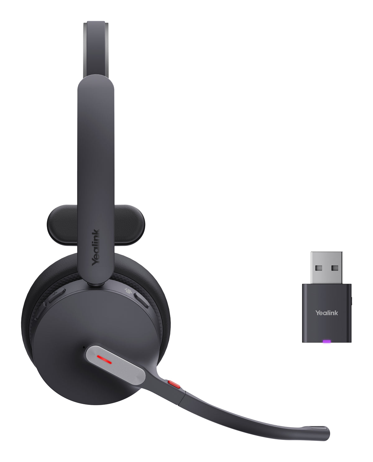 Yealink WH64 Hybrid Mono Teams Auriculares Inalámbrico Diadema Oficina/Centro de llamadas MicroUSB Bluetooth Negro (5)