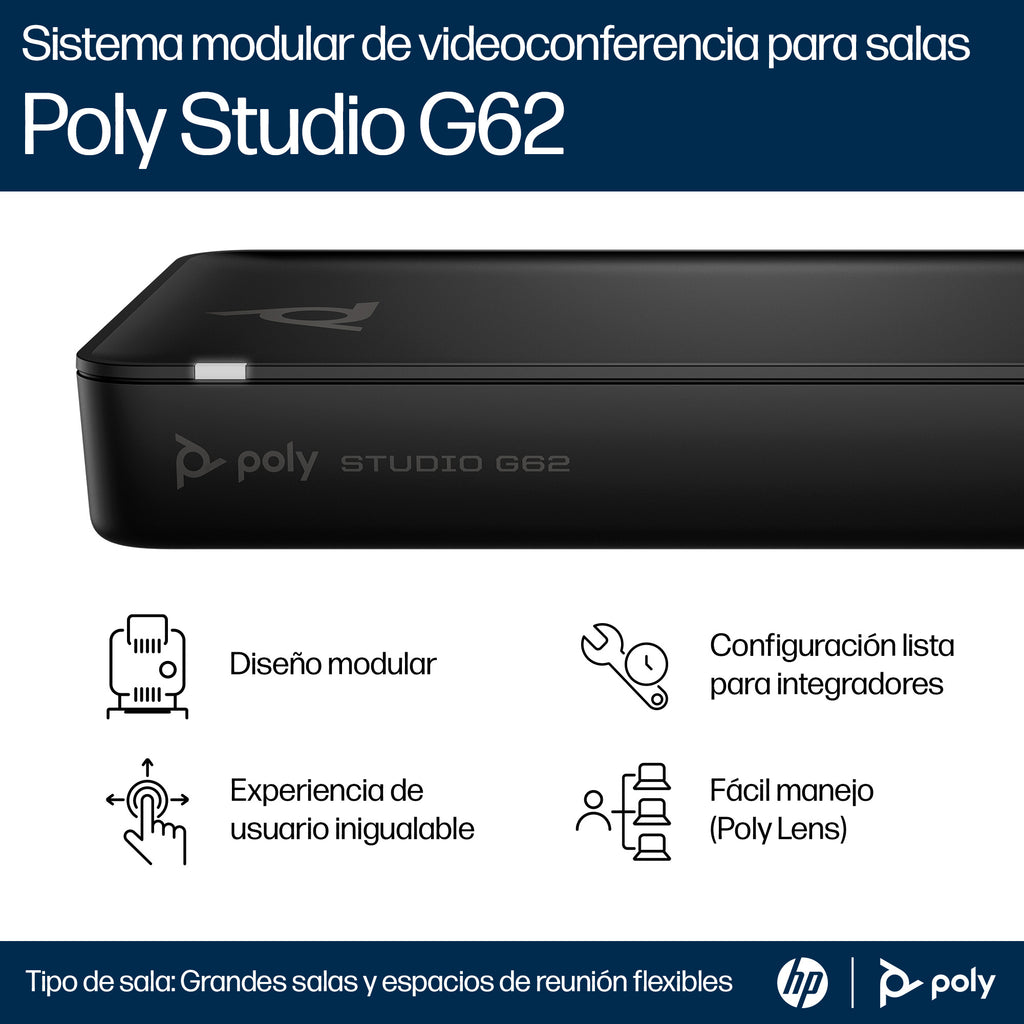 HP Poly 99T18AA - Sin cable de alimentación, sistema de videoconferencia